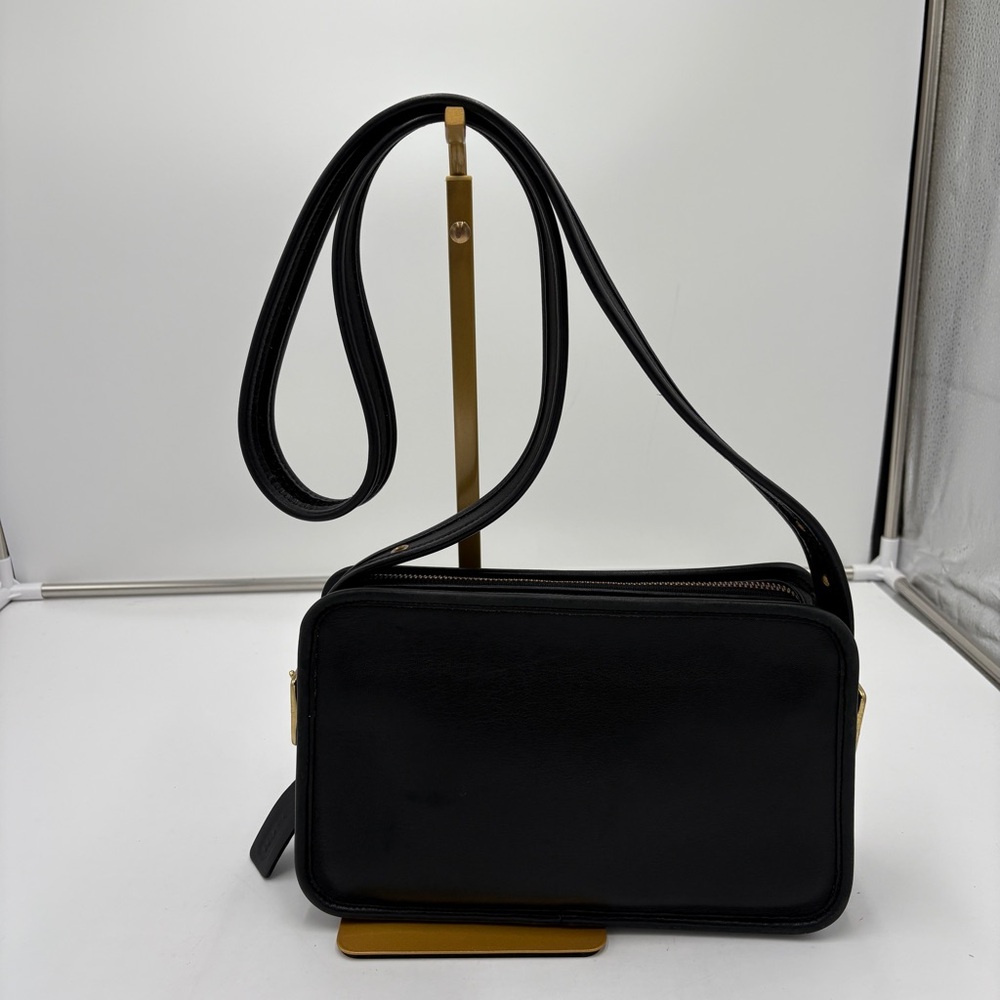 Vintage Coach Legacy East West Compartment Bag Black Glove Tanned Leather 9164 - Picture 3 of 7